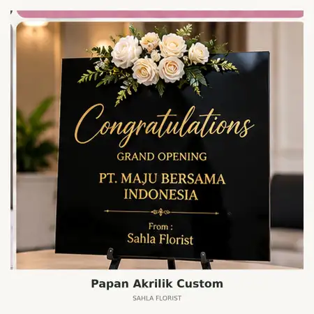 Papan Bunga Akrilik Mulyasari